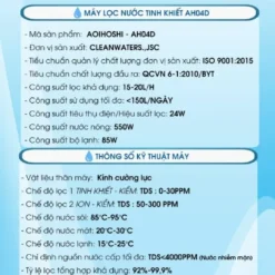 Máy lọc nước Hoshi AH04D