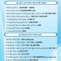 Máy lọc nước tinh khiết AOI HOSHI AH04A