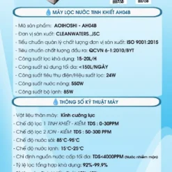 Máy lọc nước tinh khiết AOI HOSHI AH04B