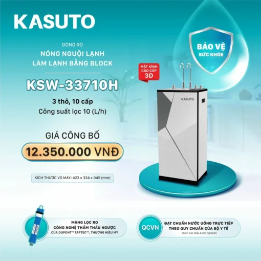 Máy lọc nước nóng nguội Kasuto KSW-33710H